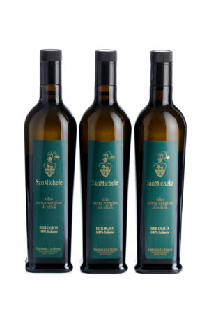 Olio Extra Vergine di Oliva Biologico Toscano Confezione 3 Bottiglie 500ml