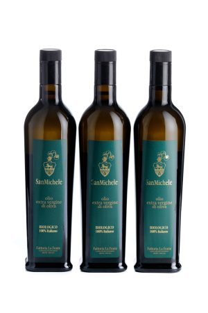 Olio Extra Vergine di Oliva Biologico Toscano Confezione 3 Bottiglie 500ml